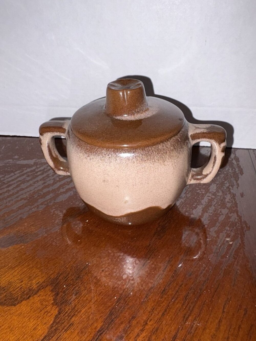Frankoma 5B Sugar Bowl Pottery Plainsman Desert Gold Ceramic 5.5 Inches Vintage